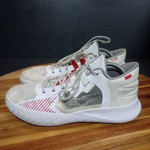 Nike Kyrie Flytrap 5 Mens Size 9.5 White Red Athletic‎ Shoes Sneakers CZ4100-100